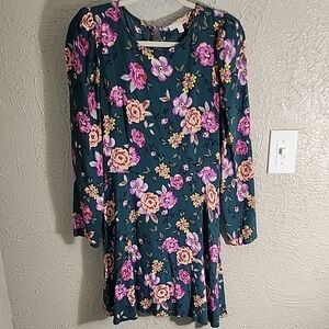 Floral Long Sleeve Dress
